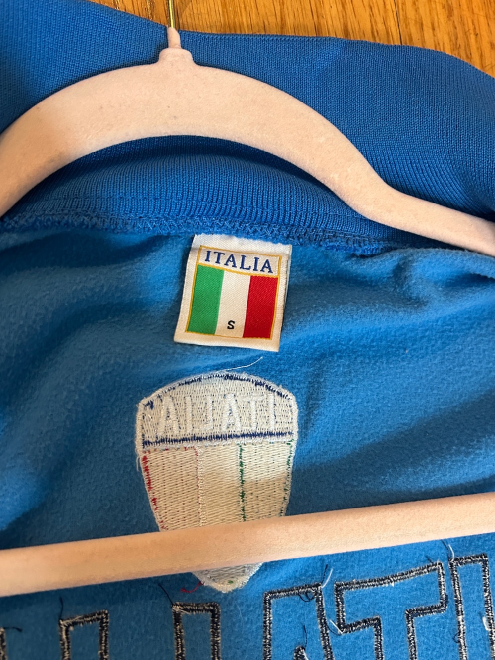 Unisex Retro Italia Track Jacket w/ trim Detail and printing in front & back - Picture 8 of 8